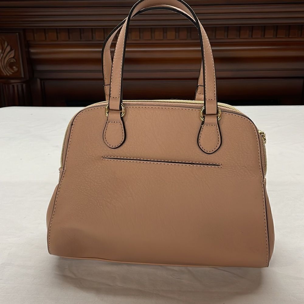 Nicole Miller Handbag Tote Embossed Floral Pattern - Picture 4 of 12